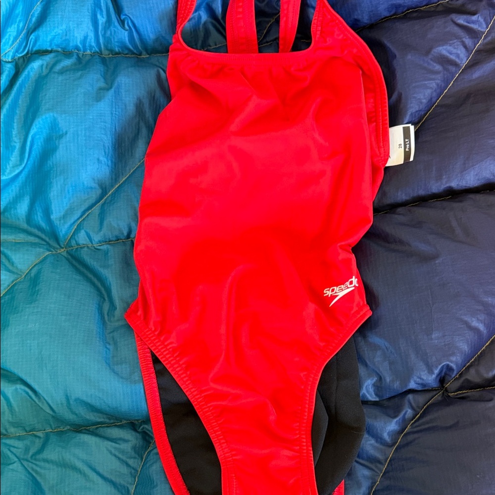 Speedo Vibrant Red 28 swimsuit